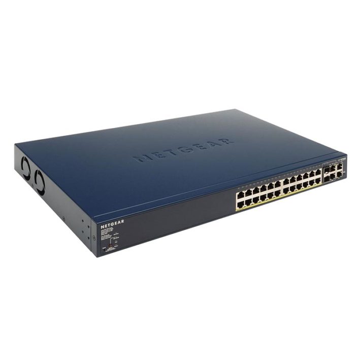 Netgear GS724T 24 Port Gigabit Smart Switch Net gs724t 400nas V4VoIP Ltd